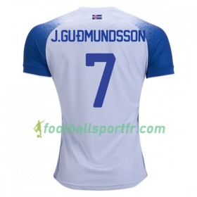 Tenue Islande J.Gudmundsson 7 Exterieur Coupe du monde 2018 Maillot de Foot